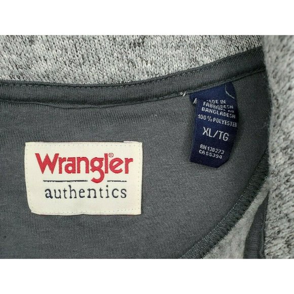 Wrangler Authentic Fleece Quarter-Zip Real Comfortable Men’s XL Sweater - Picture 4 of 11